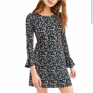 Free people Say Hello Mini dress black combo, medium